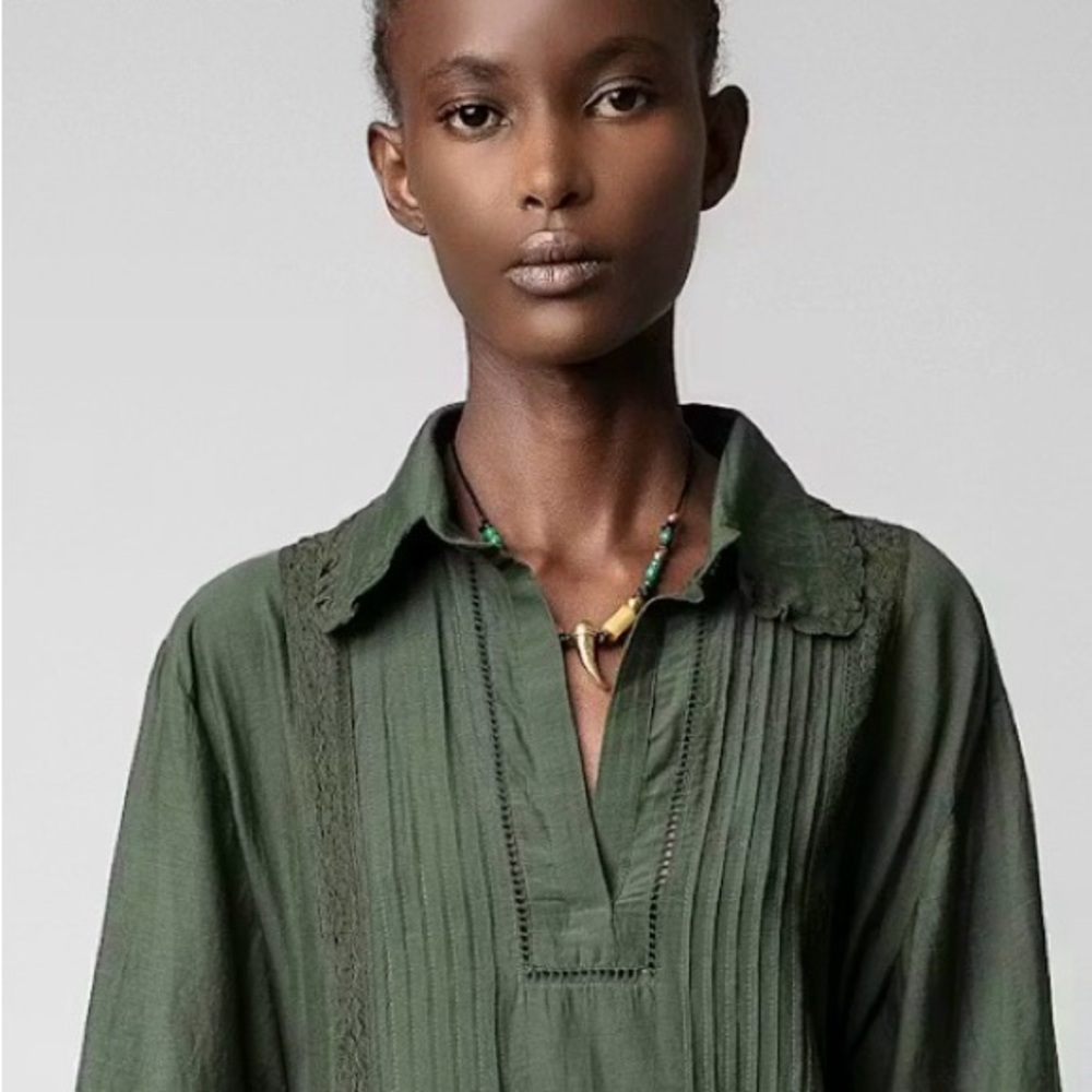 ZADIG&VOLTAIRE  Rosea Tomboy Dress in Kaki Size Small NWT - Picture 5 of 5